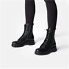 Paul Green Hidden Bungee Lace Boot - Black Leather